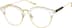 Titanium Browline Glasses 1300214 in Gold