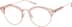 Titanium Browline Glasses 1300219 in Rose Gold