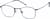 Angle view of Square Glasses 1300516 in Blue thumbnail