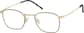 Angle view of Square Glasses 1300521 in Black thumbnail
