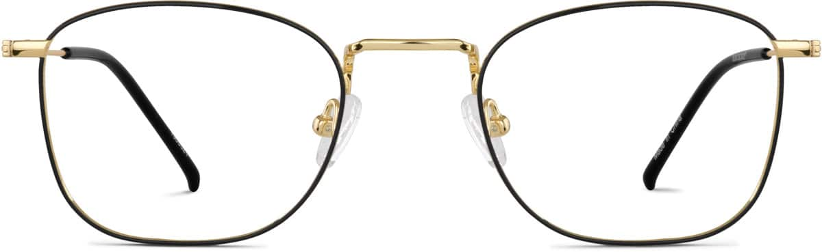 Front view of Square Glasses 1300521 in Black