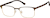 Angle view of Browline Glasses 1300615 in Brown thumbnail