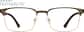 Front view of Browline Glasses 1300615 in Brown thumbnail
