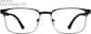 Front view of Browline Glasses 1300621 in Black thumbnail