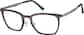 Angle view of Wanderlust Glasses 1300732 in Wood Grain thumbnail