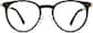 Front view of Round Glasses 1300821 in Black thumbnail