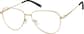 Angle view of Coastal Cruisin’ Glasses 1300914 in Gold thumbnail