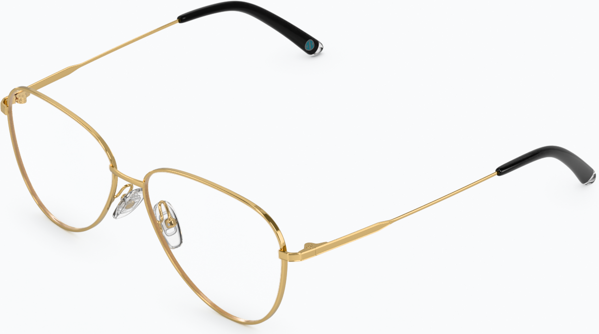 Angle view of Coastal Cruisin’ Glasses 1300914 in Gold thumbnail