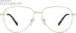 Front view of Coastal Cruisin’ Glasses 1300914 in Gold thumbnail