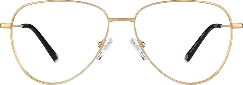 Gold Titanium Aviator Glasses