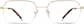 Front view of Geometric Glasses 1301014 in Gold thumbnail