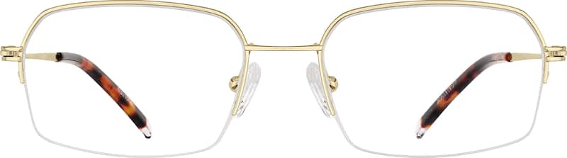 Gold Geometric Glasses