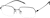Angle view of Geometric Glasses 1301021 in Black thumbnail