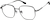 Angle view of Geometric Glasses 1301312 in Grey thumbnail