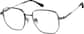 Angle view of Geometric Glasses 1301312 in Grey thumbnail