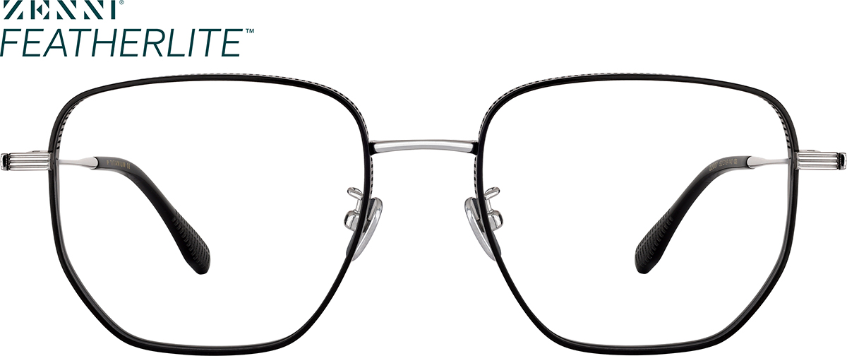 Black Geometric Glasses