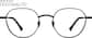 Front view of Round Glasses 1301421 in Black thumbnail