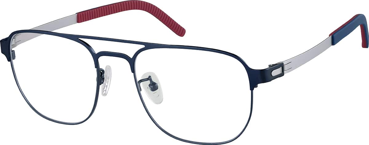 Angle view of Aviator Glasses 1301516 in Blue