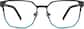 Front view of Geometric Glasses 1301621 in Black/Blue thumbnail