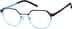 Geometric Glasses 1301916 in Brown/Blue