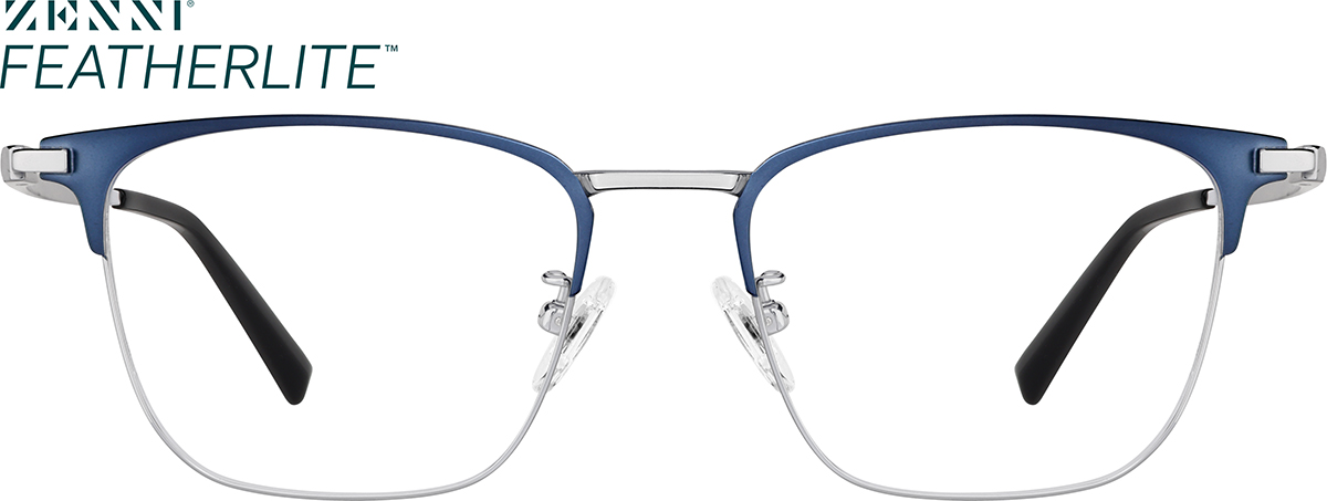 Blue Browline Glasses