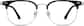 Front view of Offshore Breeze Glasses 1302121 in Black thumbnail