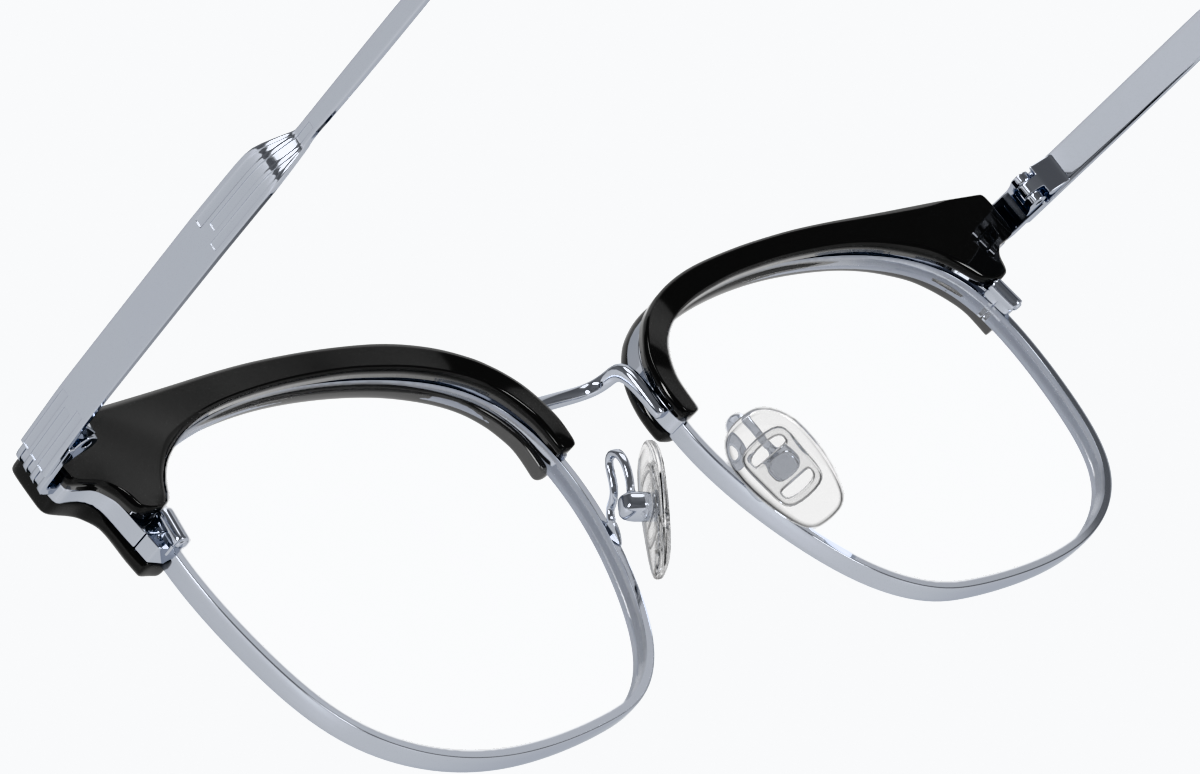 See-through view of Offshore Breeze Glasses 1302121 in Black thumbnail