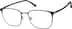 Rectangle Glasses 1302221 in Black