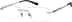 Rimless Glasses 1302811 in Silver