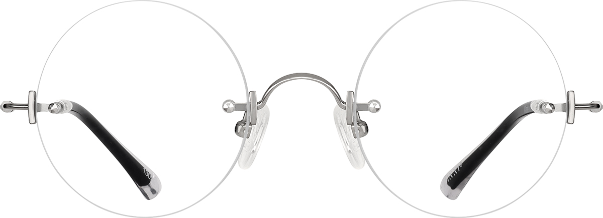 Silver Rimless Glasses