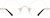 Front view of Rimless Glasses 1302914 in Gold thumbnail