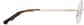 Side view of Rimless Glasses 1302914 in Gold thumbnail