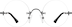 Rimless Glasses 1302921 in Black