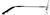Side view of Rimless Glasses 1302921 in Black thumbnail