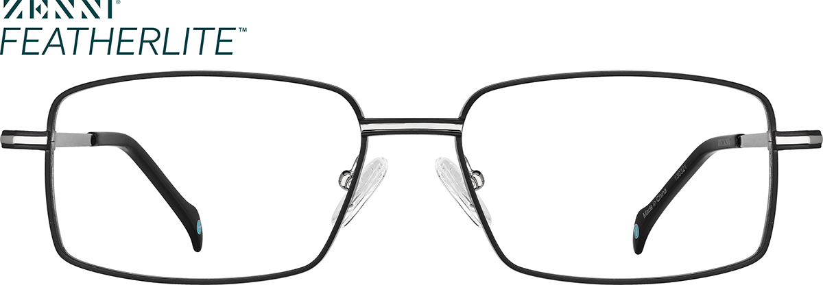 Black Titanium Rectangle Glasses