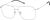 Angle view of Aviator Glasses 1303211 in Silver thumbnail