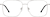 Front view of Aviator Glasses 1303211 in Silver thumbnail