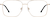 Front view of Aviator Glasses 1303214 in Gold thumbnail