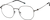 Angle view of Geometric Glasses 1303312 in Gray thumbnail