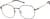 Angle view of Geometric Glasses 1303318 in Red thumbnail