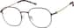 Angle view of Geometric Glasses 1303318 in Red thumbnail