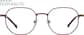 Front view of Geometric Glasses 1303318 in Red thumbnail