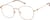 Angle view of Geometric Glasses 1303319 in Rose Gold thumbnail