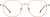 Front view of Geometric Glasses 1303319 in Rose Gold thumbnail