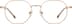 Geometric Glasses 1303319 in Rose Gold