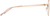 Side view of Geometric Glasses 1303319 in Rose Gold thumbnail