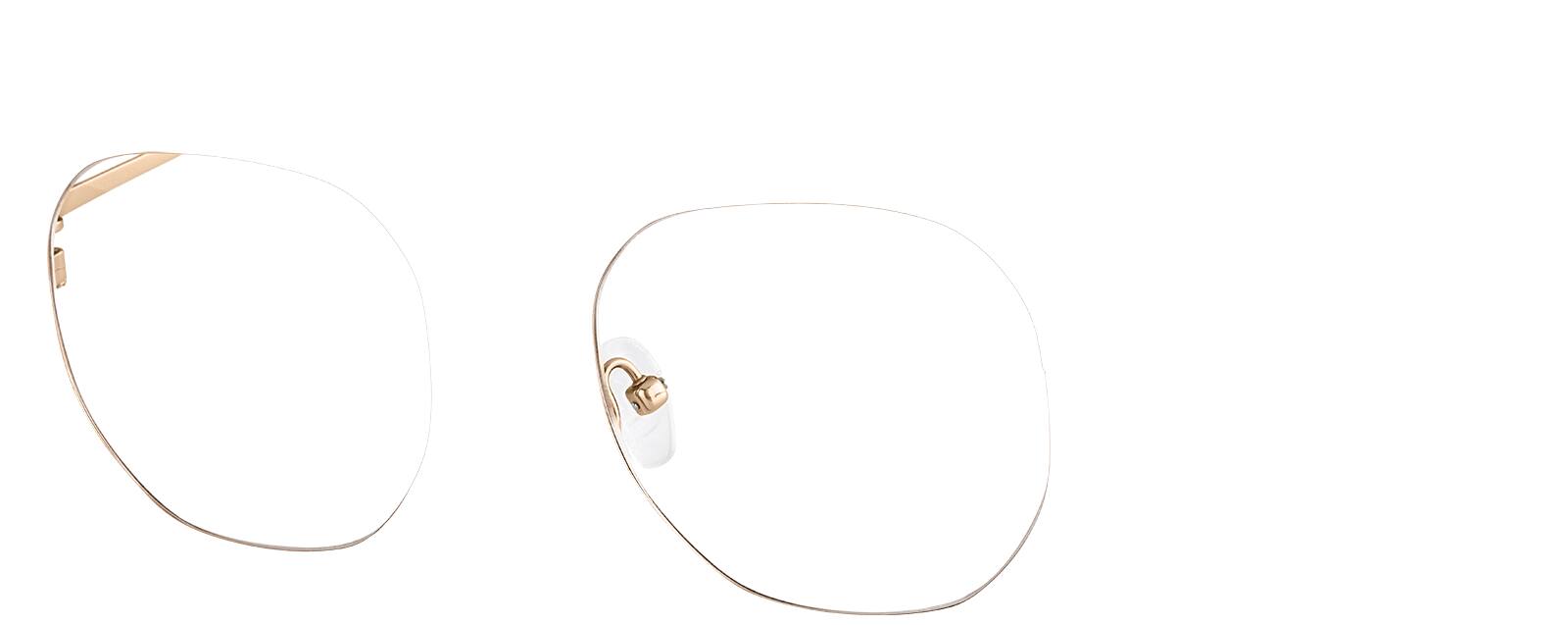 アクセサリー sera331 Rose Gold Geometric Glasses #1303319 | Zenni Optical