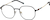 Angle view of Geometric Glasses 1303321 in Black thumbnail