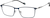 Angle view of Rectangle Glasses 1303416 in Blue thumbnail