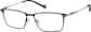 Angle view of Rectangle Glasses 1303416 in Blue thumbnail